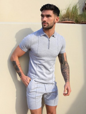 Blakely Amezri Seamline Polo Hellgrau | RISBXAL-54
