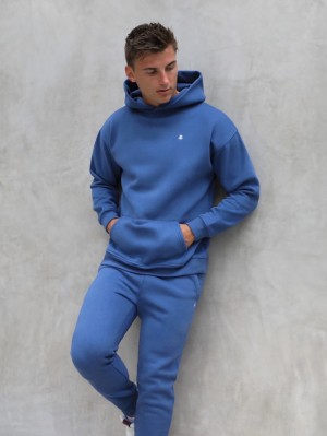 Blakely Anchor Relaxed Hoodie Blau | VBJLIMP-87
