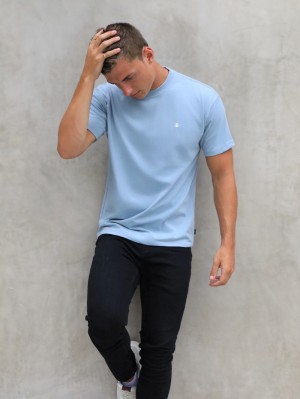 Blakely Anchor Relaxed T-Shirt Blau | HSVKLND-91