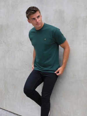 Blakely Anchor Relaxed T-Shirt Dunkelgrün | UQIATRM-63