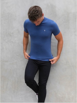 Blakely Anchor T-Shirt Blau | OHLKBUX-39