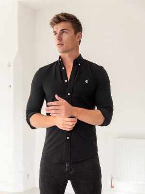 Blakely Arlo Soft Stretch Shirt Schwarz | XGFEVIC-29