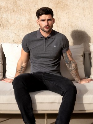 Blakely Aspen Polo Charcoal | ZFUYEPM-63