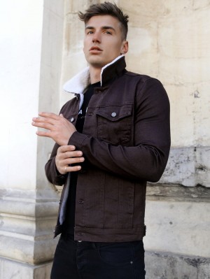 Blakely Baltimore Denim Jacket Braun | KSDGFVY-63