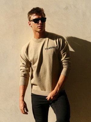 Blakely Blakely Knitted Jumper Tan | ETIGHBS-18