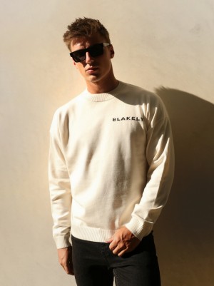 Blakely Blakely Knitted Jumper Weiß | YWPANRQ-01