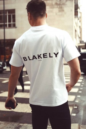 Blakely Blakely London Oversized T-Shirt Weiß | OFNCMJS-49