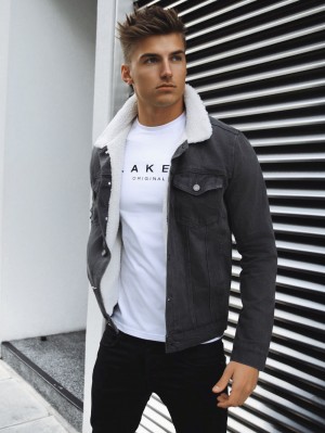 Blakely Boston Denim Jacket Grau | GZYWHFX-61