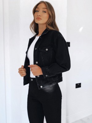 Blakely Brooklyn Denim Jacket Schwarz | GKLYJRA-02