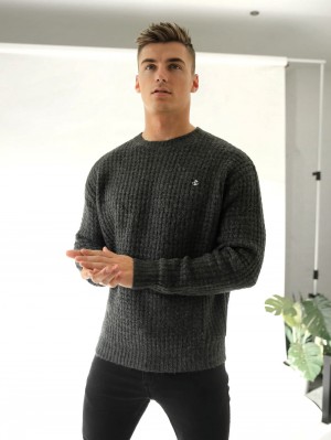 Blakely Burford Knit Jumper Charcoal | YSAMGFL-25