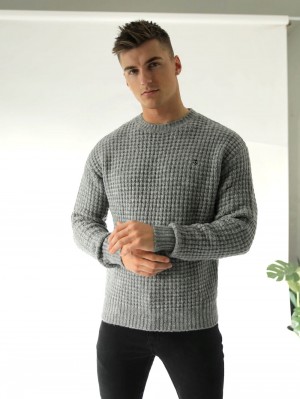 Blakely Burford Knit Jumper Grau | LRDWBTZ-01