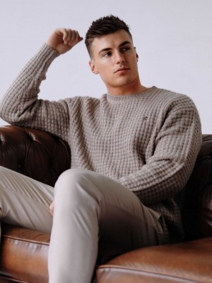 Blakely Burford Knit Jumper Hellbraun | JCIHVNB-19