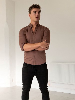Blakely Burnham Fitted Stretch Shirt | ASWXOJM-87