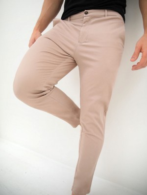 Blakely Cavill Slim Fit Tailored Chinos Rosa | TYEGQJU-07