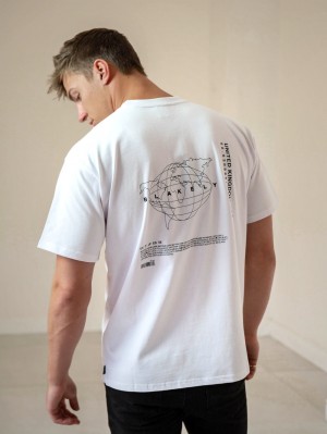 Blakely Global Oversized Tee Weiß | TXNGSLZ-70