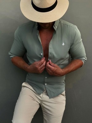 Blakely Hunter Shirt Mintfarben Grün | JIDRFLN-96