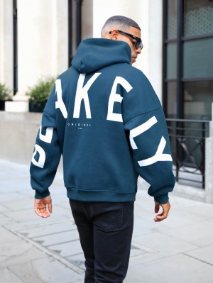 Blakely Idris Oversized Hoodie Dunkel | QFUJEGY-09