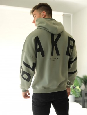 Blakely Idris Oversized Hoodie Grün | GVOYIAT-47