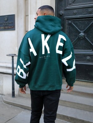 Blakely Idris Oversized Hoodie Grün | KFRWYXE-94