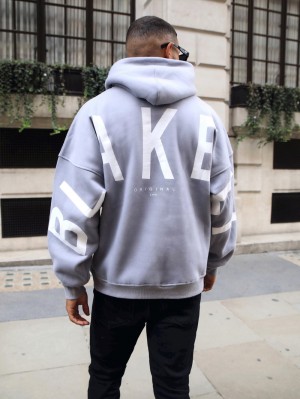 Blakely Idris Oversized Hoodie Lilac | JKVPBOC-70