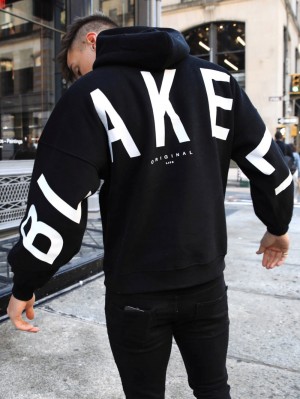 Blakely Idris Oversized Hoodie Schwarz | IDYBMNU-01