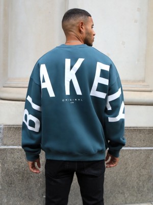 Blakely Idris Oversized Jumper Grün | NGAEIFS-08