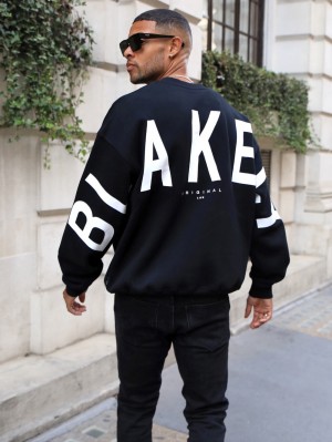 Blakely Idris Oversized Jumper Schwarz | PNKXLSO-52