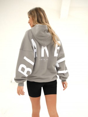 Blakely Isabel Oversized Hoodie Grau | APGMSTK-76