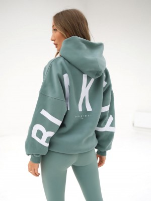 Blakely Isabel Oversized Hoodie Grün | WRKCYEV-15