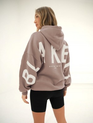 Blakely Isabel Oversized Hoodie Kaffee | XPLQYER-14