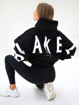 Blakely Isabel Oversized Hoodie Schwarz | KSFMXUP-07