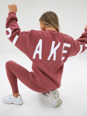 Blakely Isabel Oversized Jumper Berry | LHOUCEQ-82