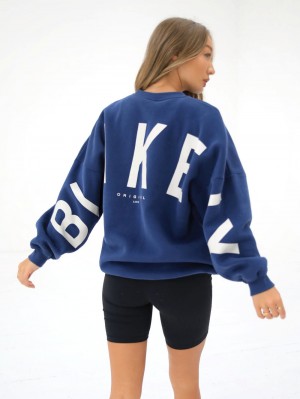 Blakely Isabel Oversized Jumper Blau | IASDYQR-03