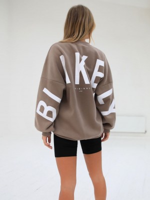 Blakely Isabel Oversized Jumper Braun | KILSBEY-49