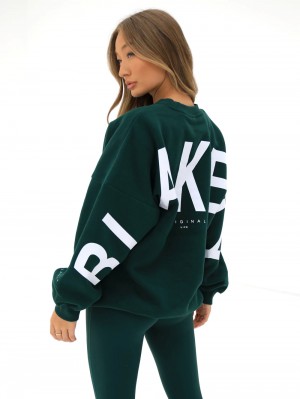 Blakely Isabel Oversized Jumper Grün | HYJRKUF-53
