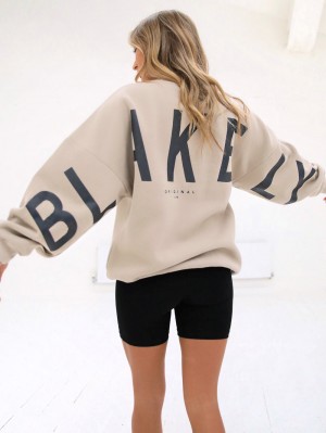 Blakely Isabel Oversized Jumper Oat | YNRFWLJ-20