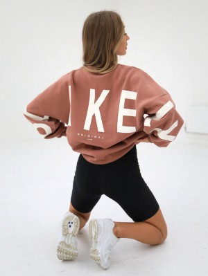 Blakely Isabel Oversized Jumper Orange | TRMAXVD-21