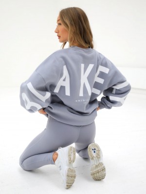 Blakely Isabel Oversized Jumper Pale Lilac | KGTVNEP-32