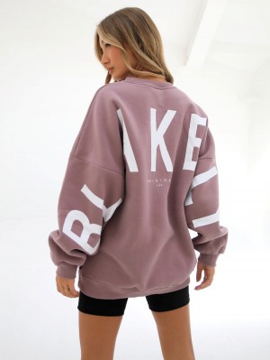 Blakely Isabel Oversized Jumper Rosa | DZYJATE-30