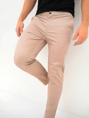 Blakely Kingsley Slim Fit Tailored Chinos Rosa | PJQESUW-75