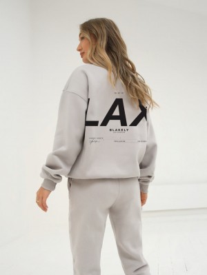 Blakely LAX Isabel Oversized Jumper Stone | ESLYBQA-75