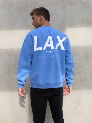 Blakely LAX Relaxed Jumper Blau | VAXRGTK-28