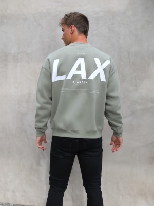 Blakely LAX Relaxed Jumper Olivgrün | RFKLEDC-12