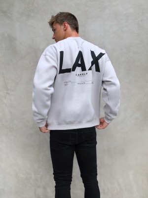 Blakely LAX Relaxed Jumper Stone | TXCOLQM-07