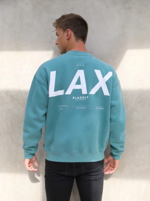Blakely LAX Relaxed Jumper Türkis | DVPJOWT-63