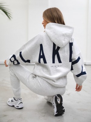 Blakely Life & Style Isabel Oversized Hoodie Weiß | NQYIVWZ-20