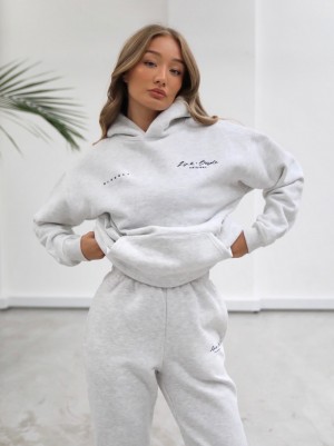 Blakely Life & Style Oversized Hoodie Weiß | ZQUYSLH-25