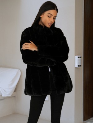 Blakely Marlowe Coat Schwarz | OACHBSD-78