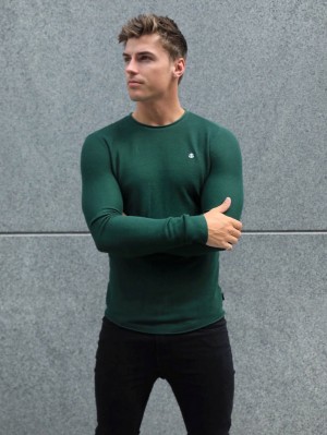 Blakely Mason Knit Jumper Dunkelgrün | PJEHXIN-58