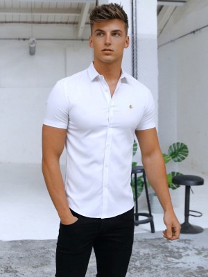Blakely Melbourne Short Sleeve Shirt Weiß | GUPIDAY-65